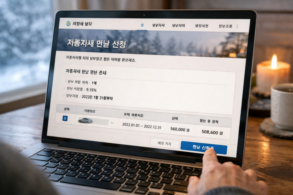 자동차세 연납신청 3